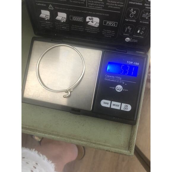 Sterling Silver 925 Love Knot Hook Charm Bracelet - Picture 7 of 7